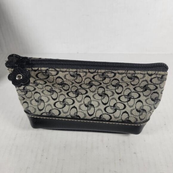 Rosetti Black & Gray Casual Everyday Cotton Blend Shoulder Bag and Coin Purse - Picture 13 of 16